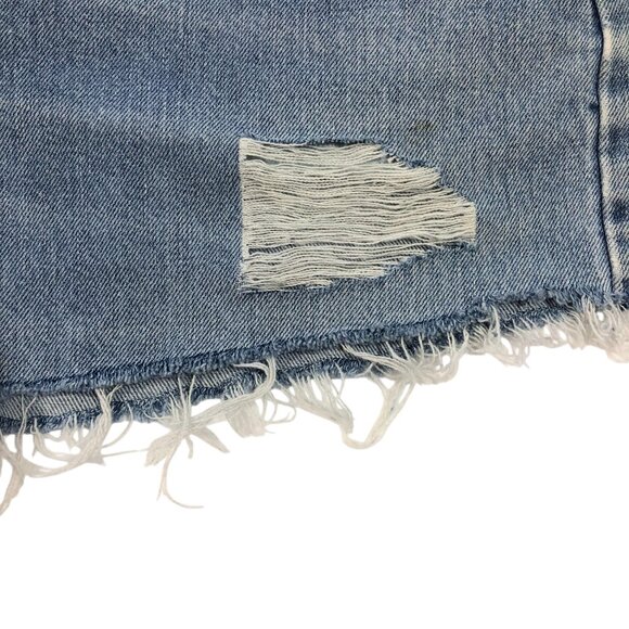 Levi's 560 Vintage Women's Cutoff Denim Shorts Distressed and Frayed Hem Size 12 - Picture 3 of 16